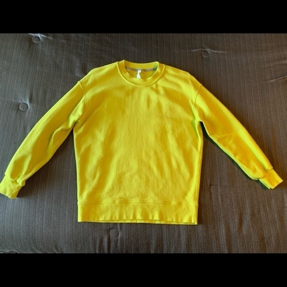 Lululemon Perfectly Oversized Crew Sweatshirt Soleil Neon Yellow Size 4 - Picture 6 of 13